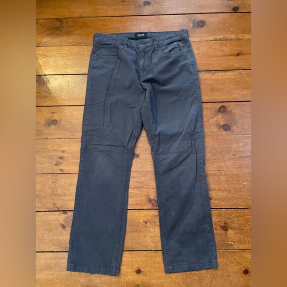 Kenneth Cole Reaction Dark Grey Straight Leg Cotton Blend Pants - Picture 5 of 7